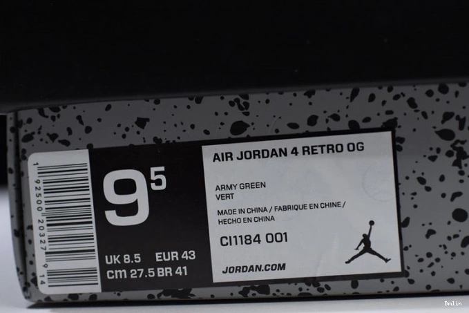 Bmlin shoes Black Air Jordan 4 Retro CI1184-001 Laser 0816